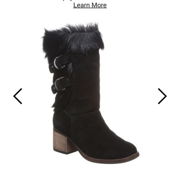 Bear paw Madeline Black heel boots  size 10 - Picture 1 of 7